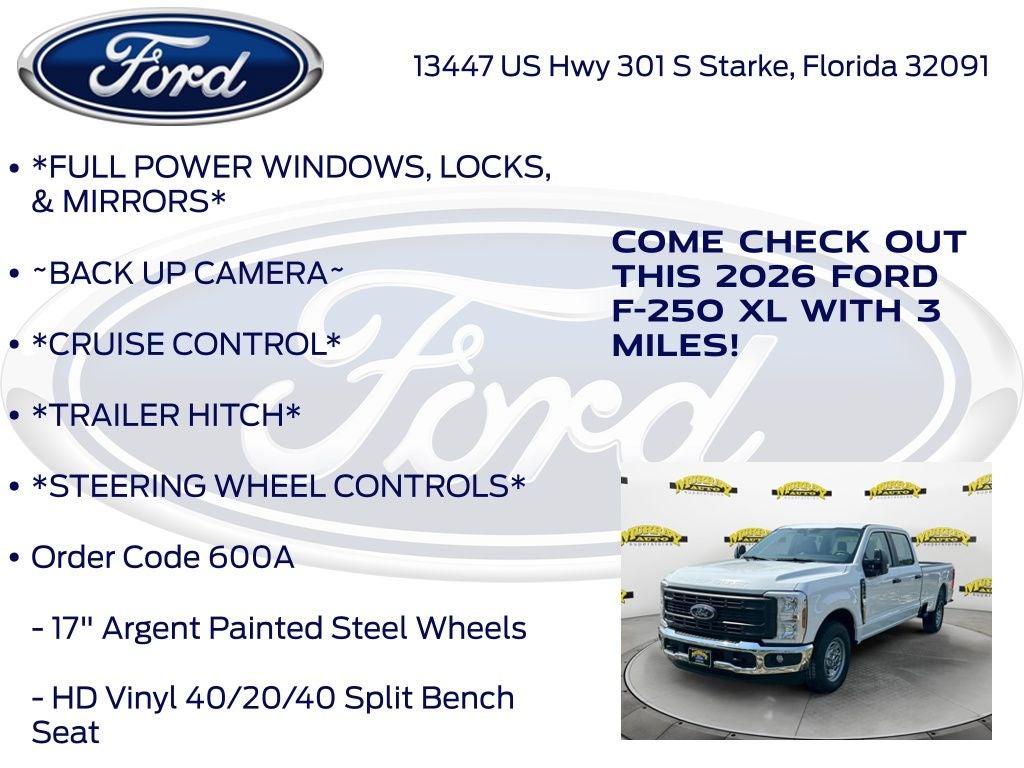 2026 Ford F-250SD XL 600A
