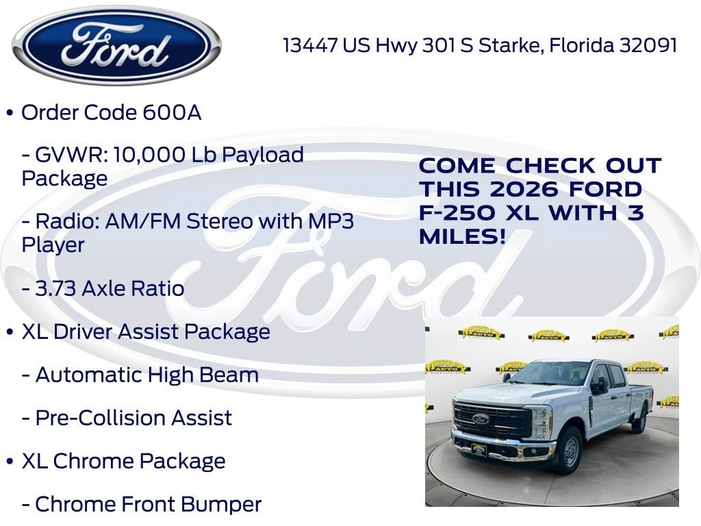 2026 Ford F-250SD XL 600A