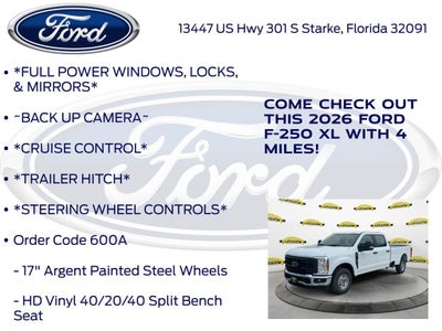 2026 Ford F-250SD XL 600A