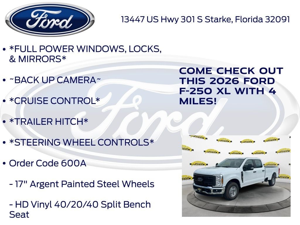 2026 Ford F-250SD XL 600A
