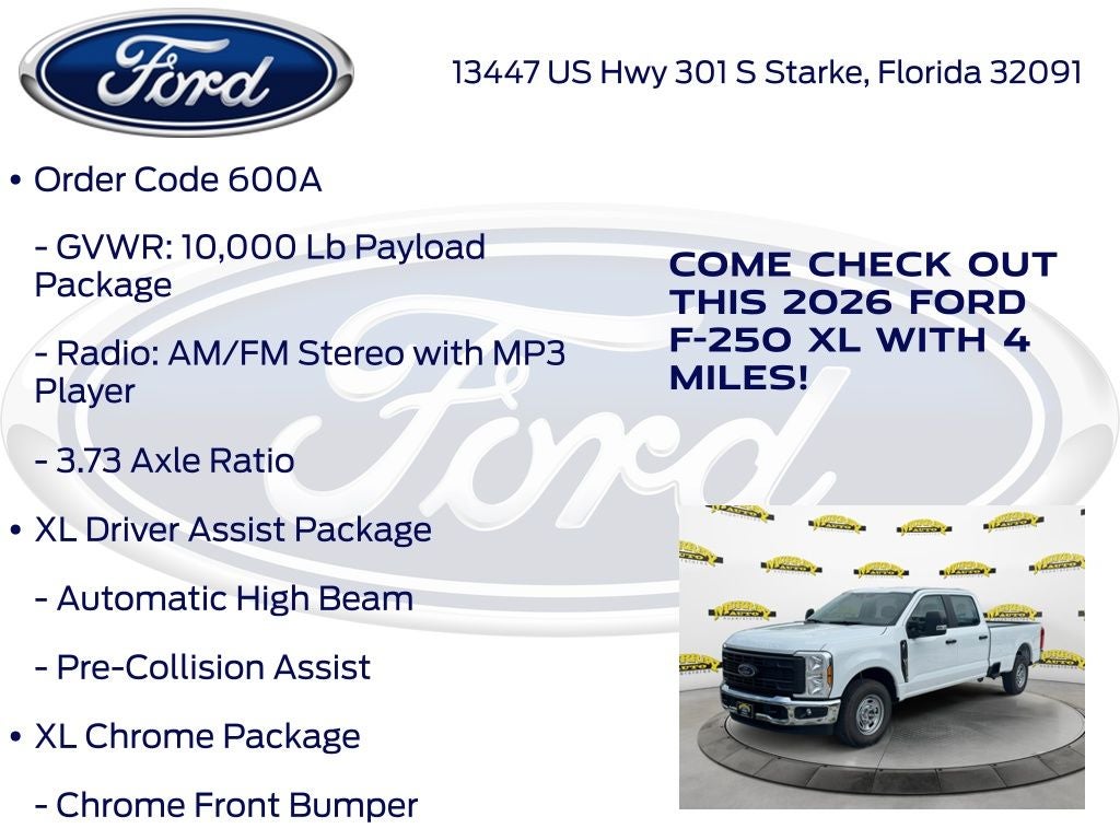 2026 Ford F-250SD XL 600A
