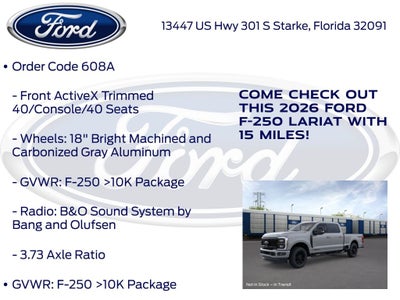 2026 Ford F-250SD Lariat 608A