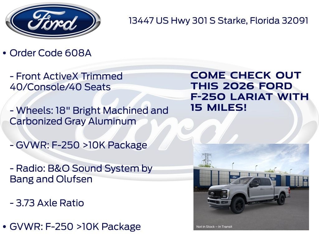 2026 Ford F-250SD Lariat 608A