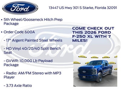 2026 Ford F-250SD XL 600A