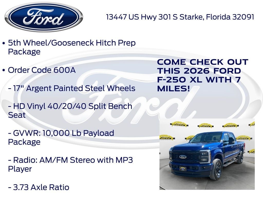 2026 Ford F-250SD XL 600A