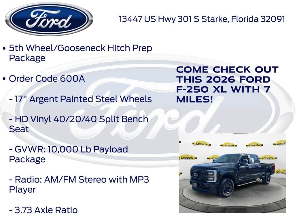 2026 Ford F-250SD XL 600A