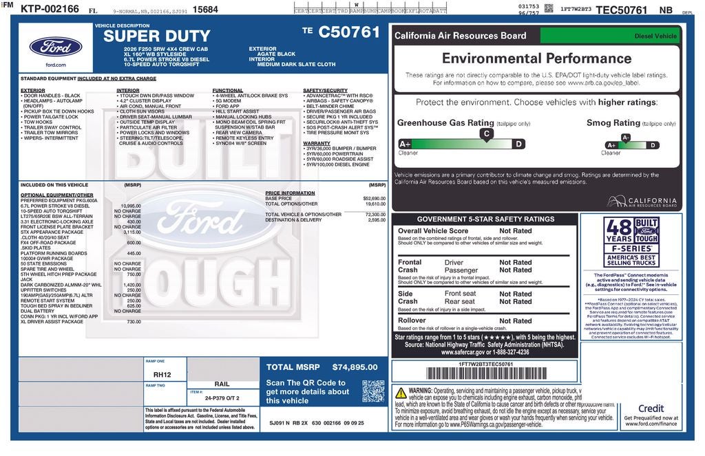 2026 Ford F-250SD XL 600A