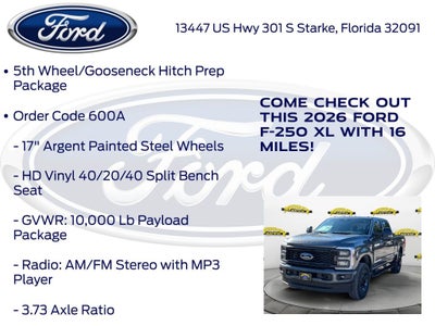 2026 Ford F-250SD XL 600A