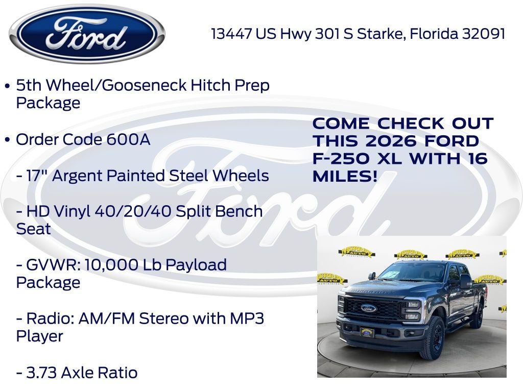 2026 Ford F-250SD XL 600A