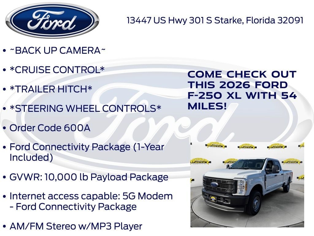 2026 Ford F-250SD XL 600A