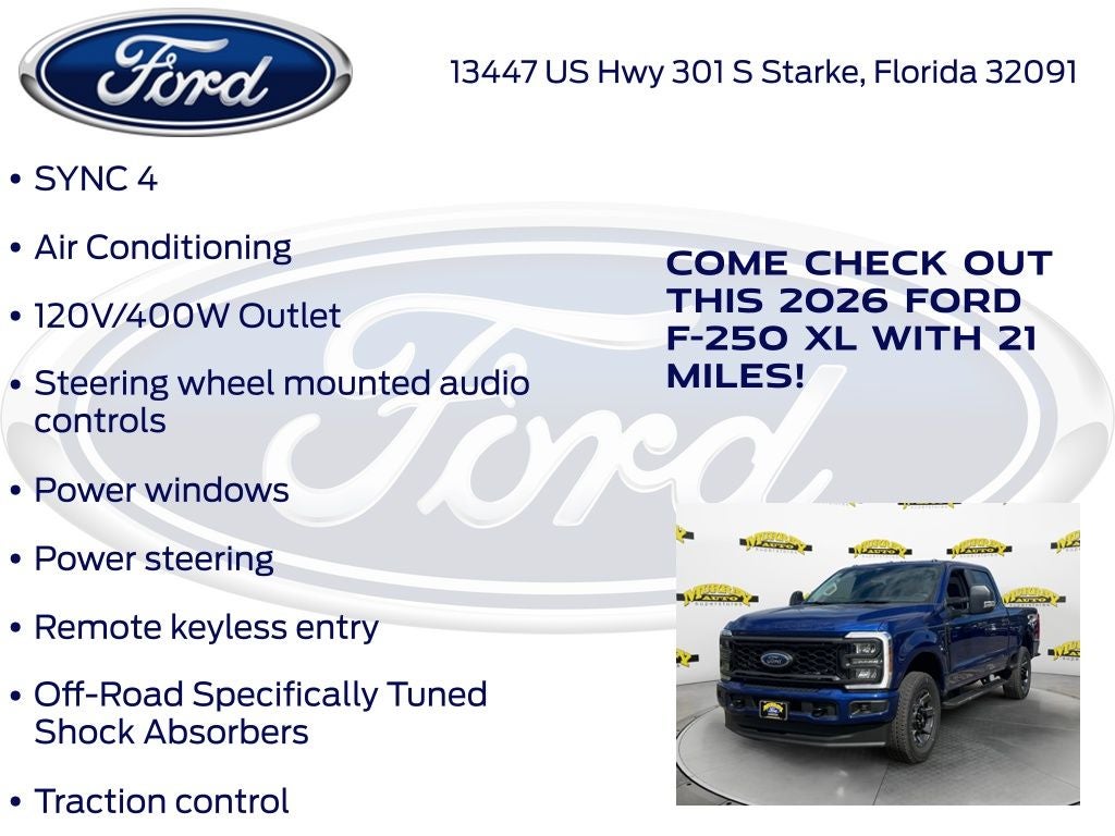 2026 Ford F-250SD XL 600A