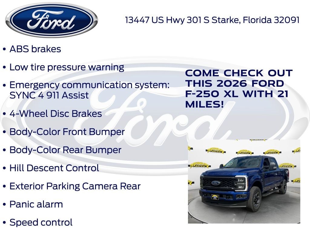 2026 Ford F-250SD XL 600A