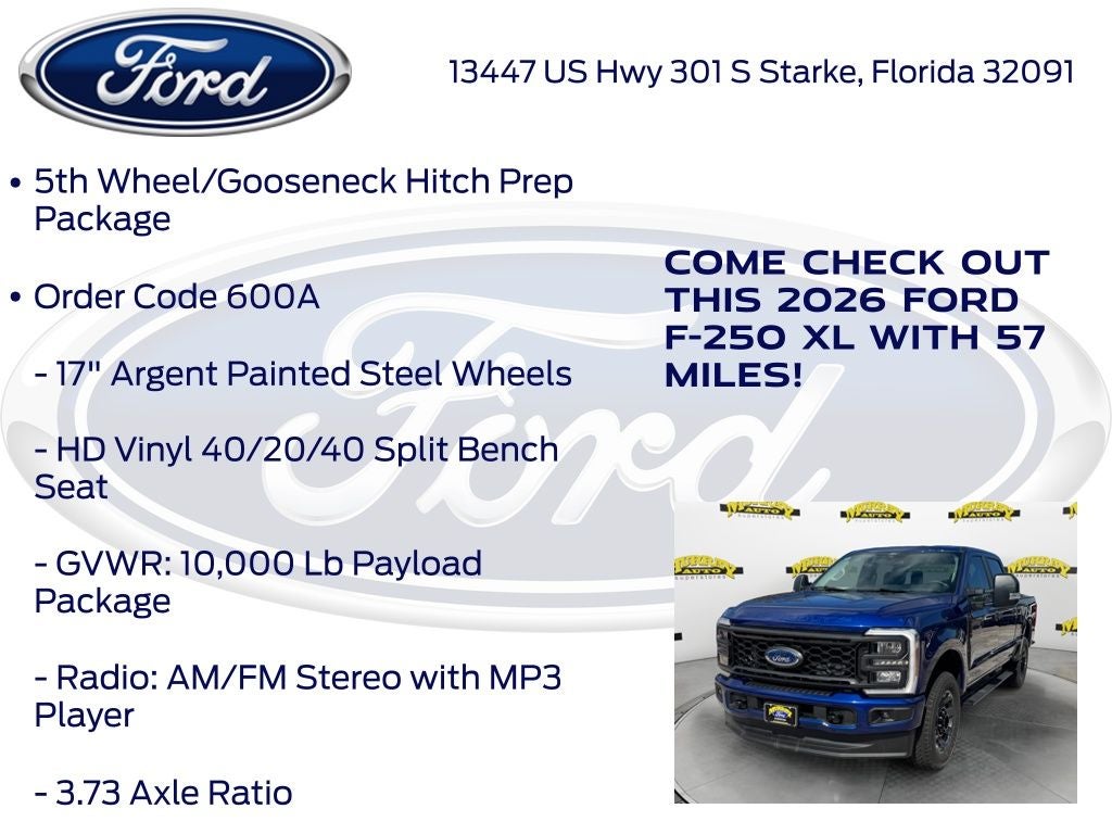 2026 Ford F-250SD XL 600A