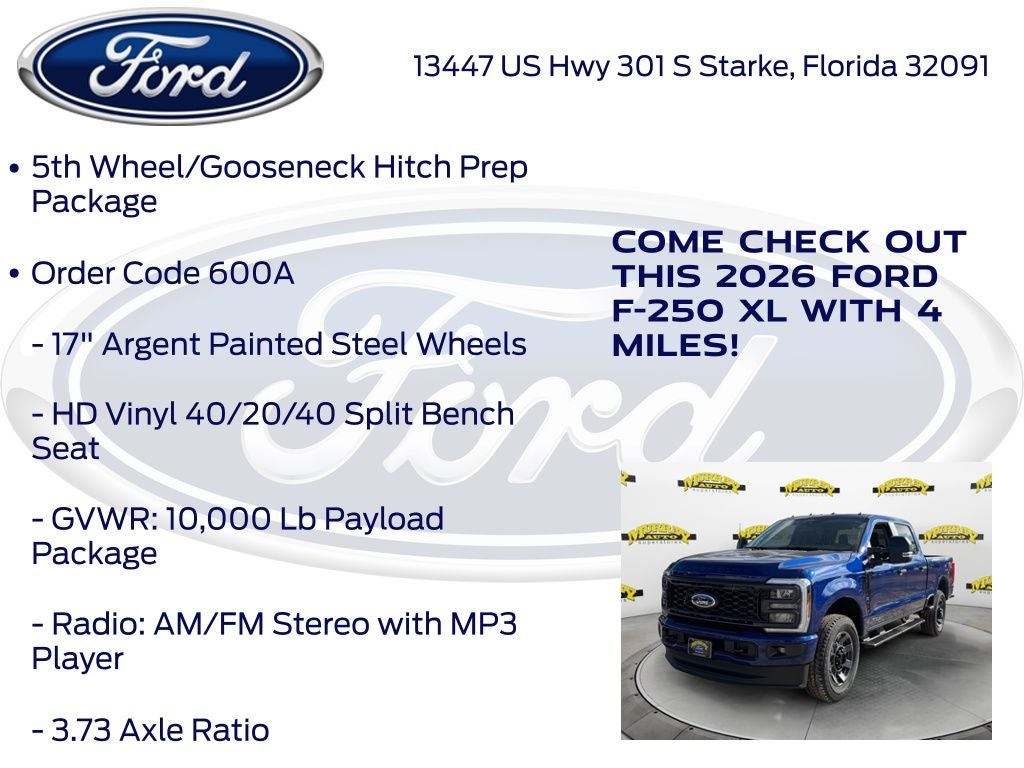 2026 Ford F-250SD XL 600A