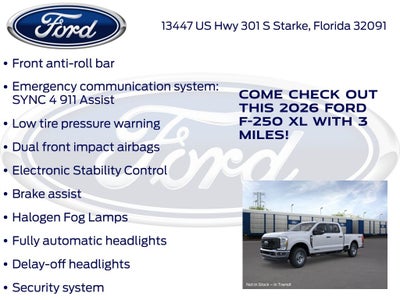 2026 Ford F-250SD XL 600A