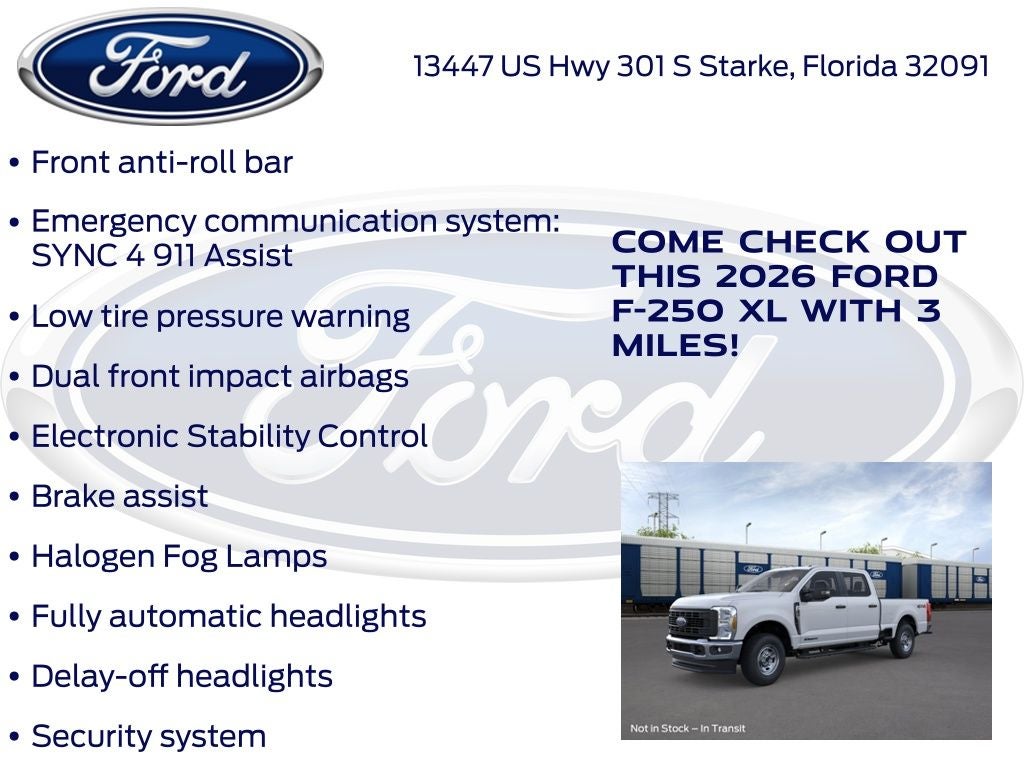 2026 Ford F-250SD XL 600A