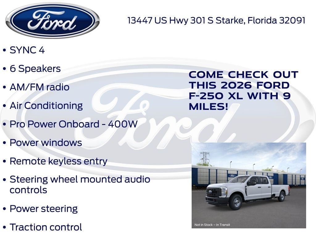 2026 Ford F-250SD XL 600A