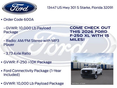 2026 Ford F-250SD XL 600A