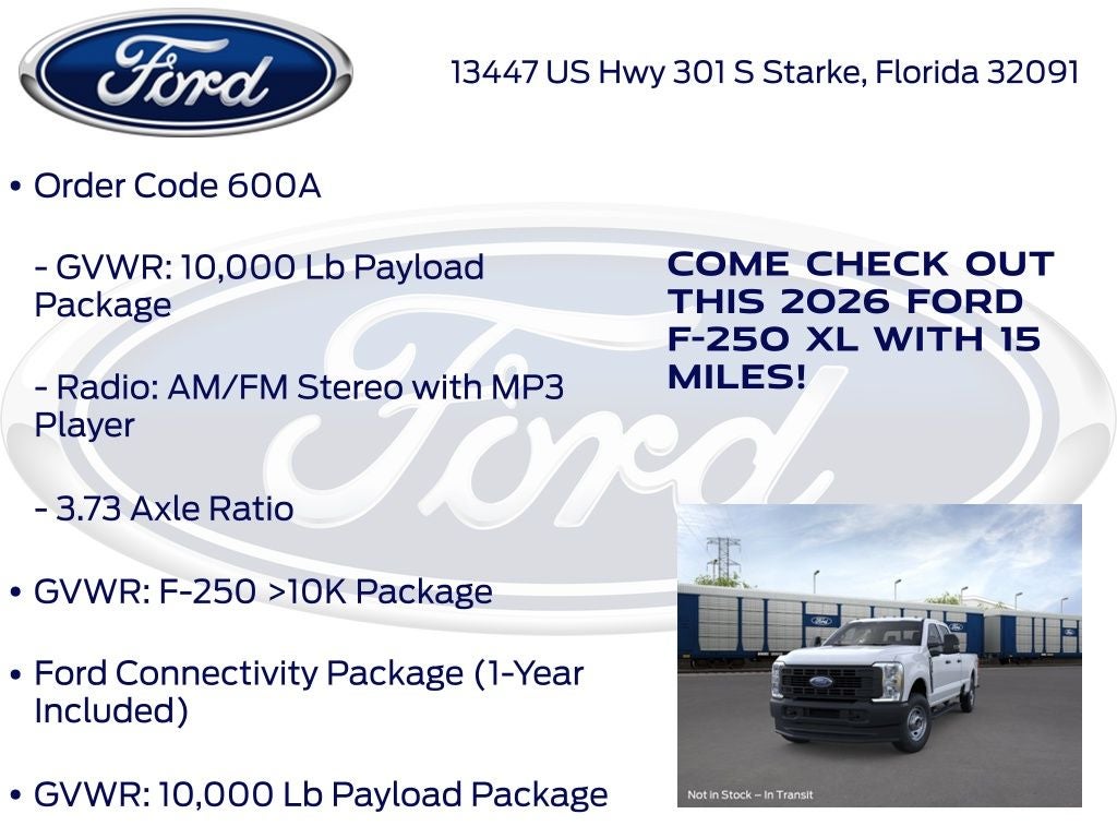 2026 Ford F-250SD XL 600A