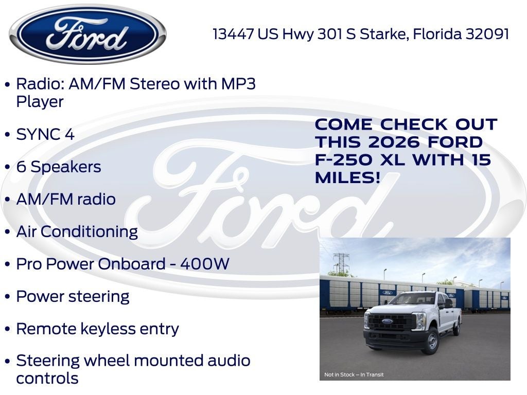 2026 Ford F-250SD XL 600A