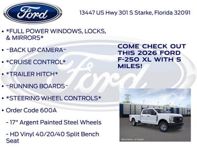 2026 Ford F-250SD XL 600A