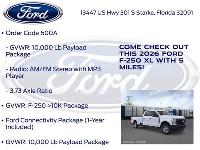 2026 Ford F-250SD XL 600A