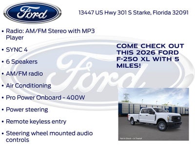 2026 Ford F-250SD XL 600A