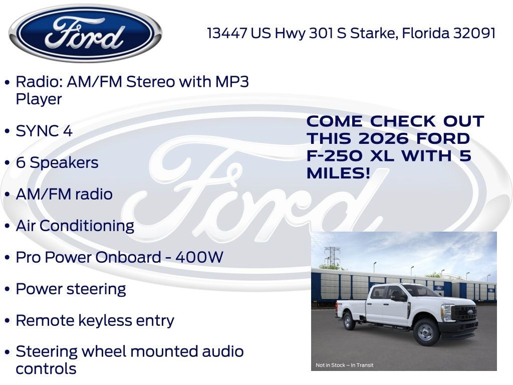 2026 Ford F-250SD XL 600A