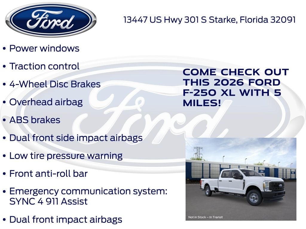 2026 Ford F-250SD XL 600A