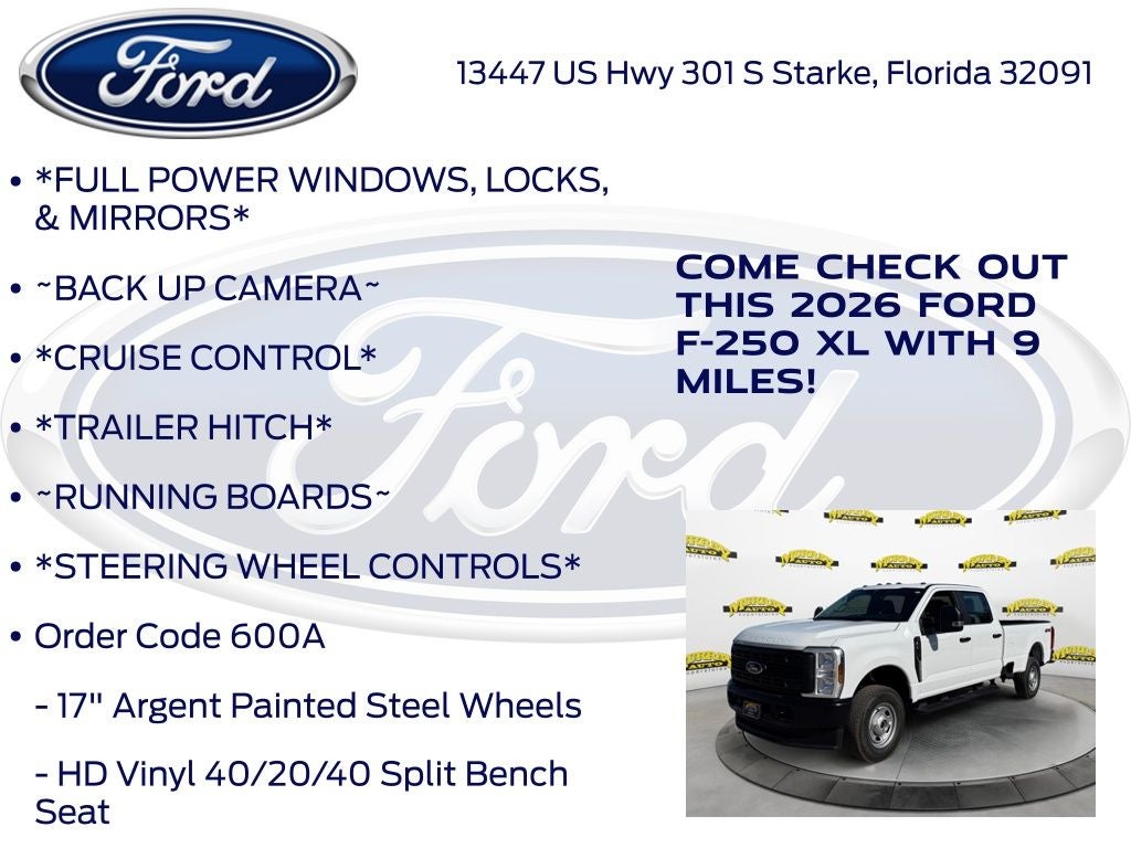2026 Ford F-250SD XL 600A