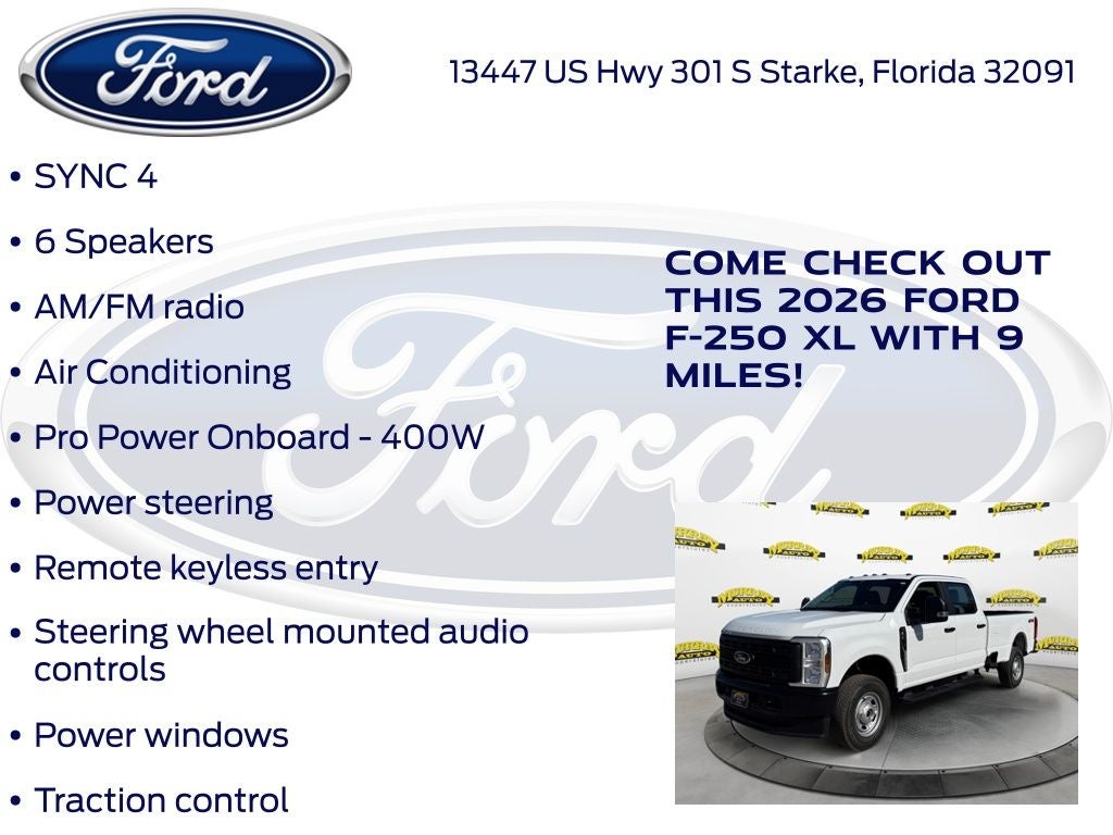 2026 Ford F-250SD XL 600A