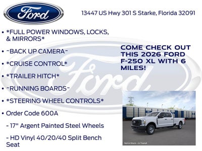 2026 Ford F-250SD XL 600A