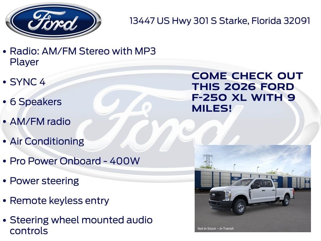 2026 Ford F-250SD XL 600A