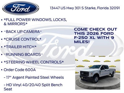 2026 Ford F-250SD XL 600A