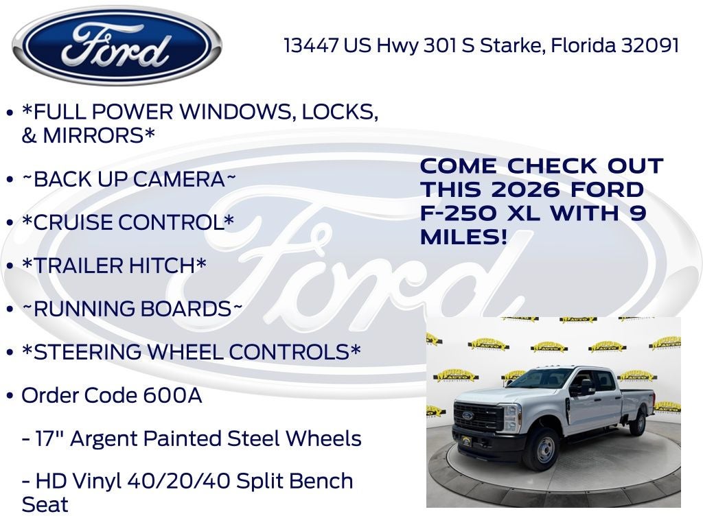2026 Ford F-250SD XL 600A