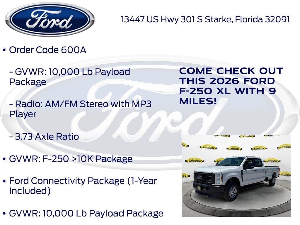 2026 Ford F-250SD XL 600A