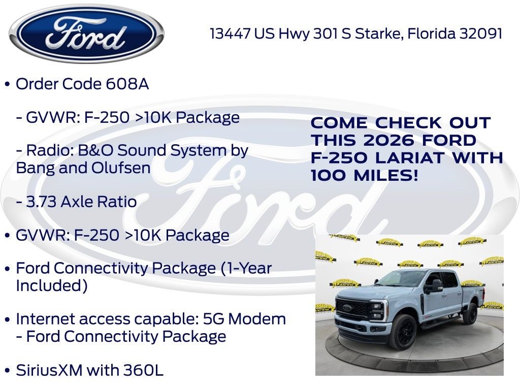 2026 Ford F-250SD Lariat 608A