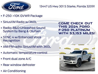 2024 Ford F-250SD Platinum