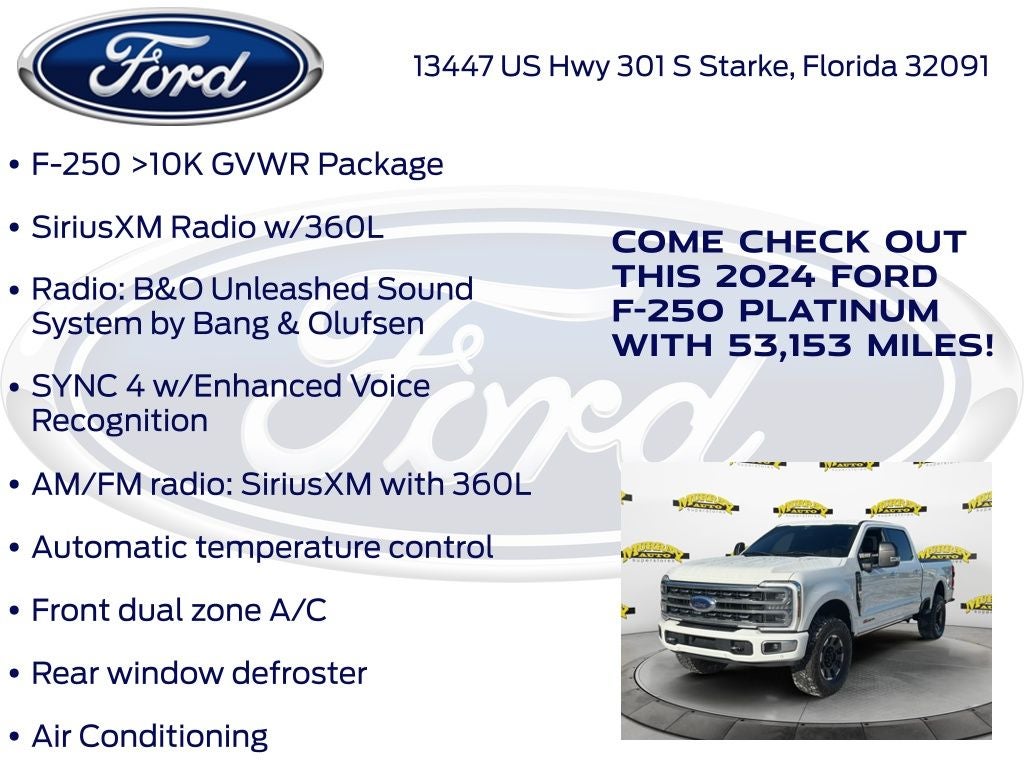 2024 Ford F-250SD Platinum
