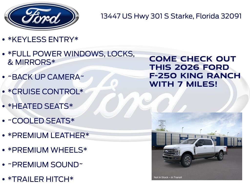 2026 Ford F-250SD King Ranch 700A