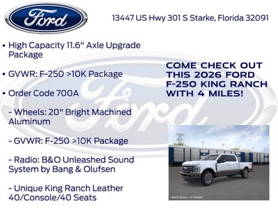2026 Ford F-250SD King Ranch 700A
