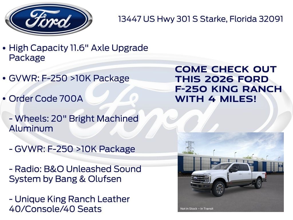 2026 Ford F-250SD King Ranch 700A