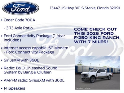 2026 Ford F-250SD King Ranch 700A