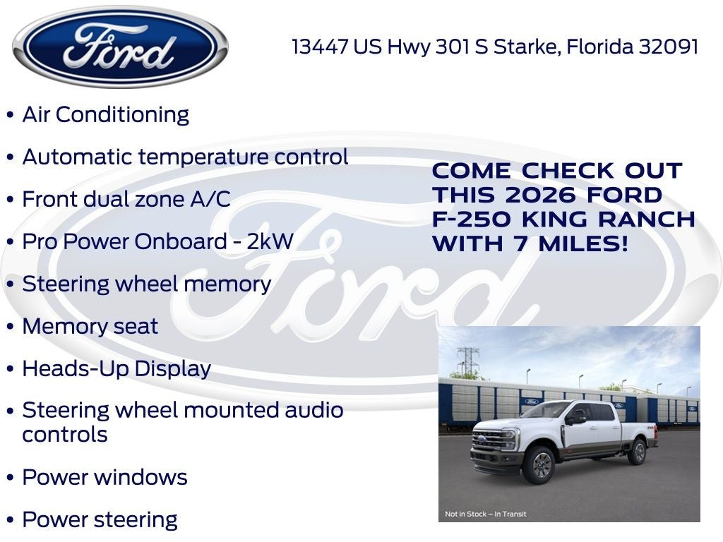 2026 Ford F-250SD King Ranch 700A