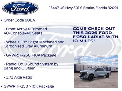 2026 Ford F-250SD Lariat 608A