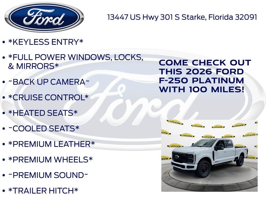 2026 Ford F-250SD Platinum 703A