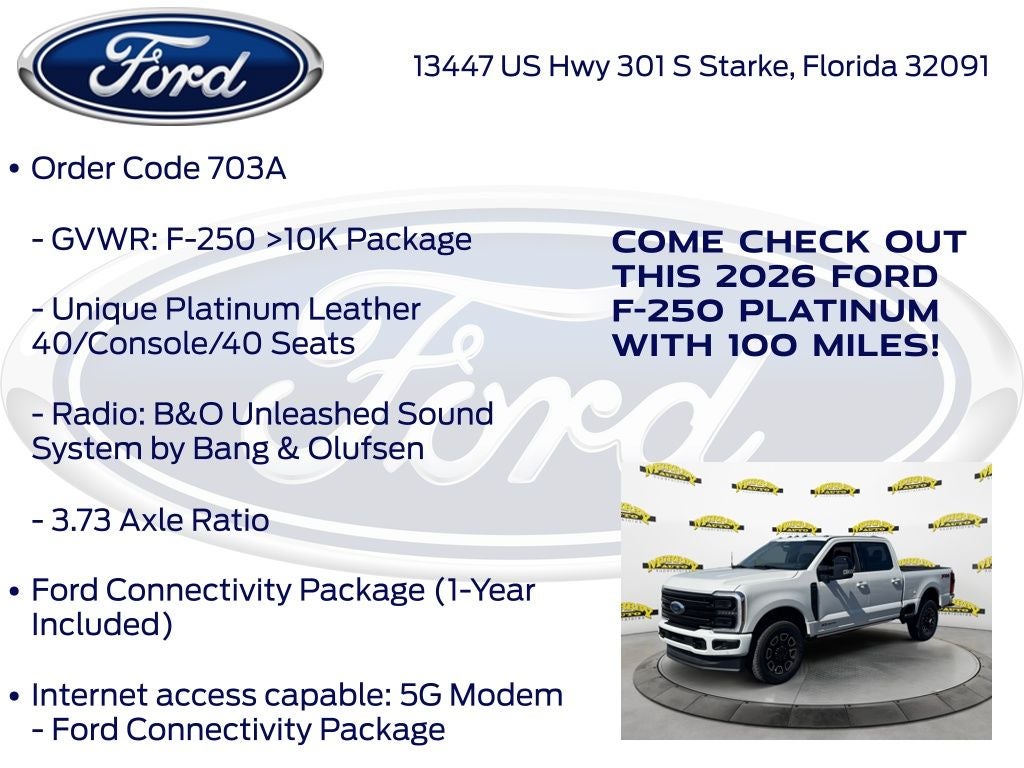 2026 Ford F-250SD Platinum 703A