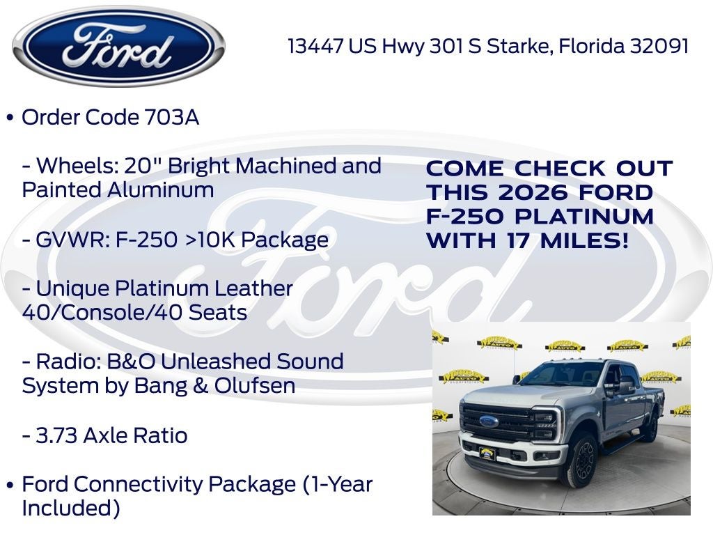 2026 Ford F-250SD Platinum 703A