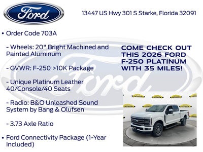 2026 Ford F-250SD Platinum 703A