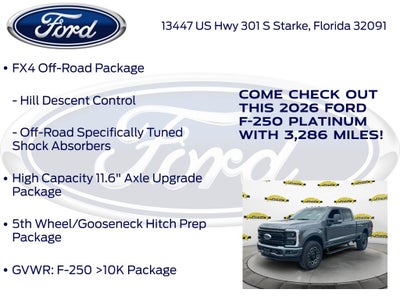 2026 Ford F-250SD Platinum